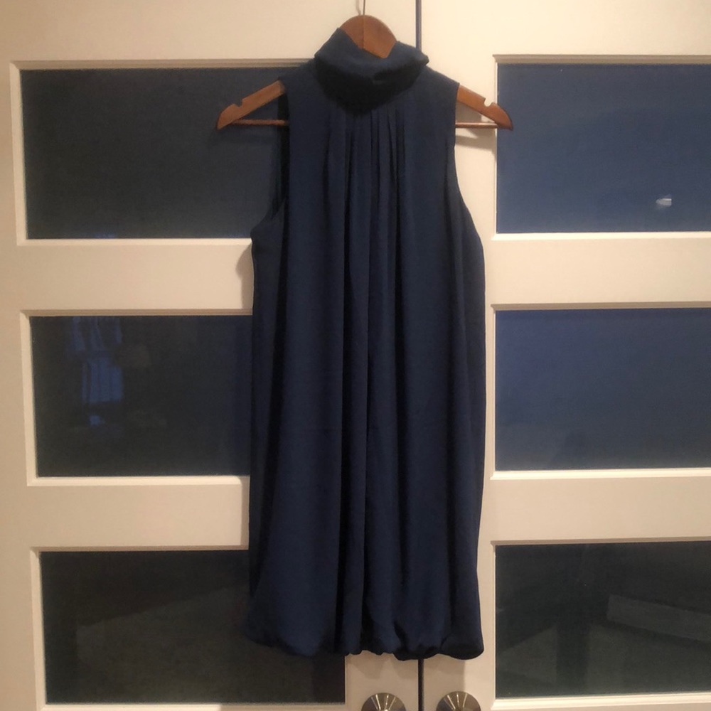 NWT mock neck sleeveless dress Esprit, size 8, dark gern- almost bluish
